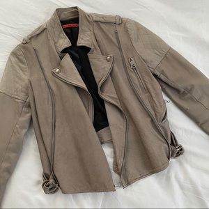 Alice + Olivia grey moto jacket